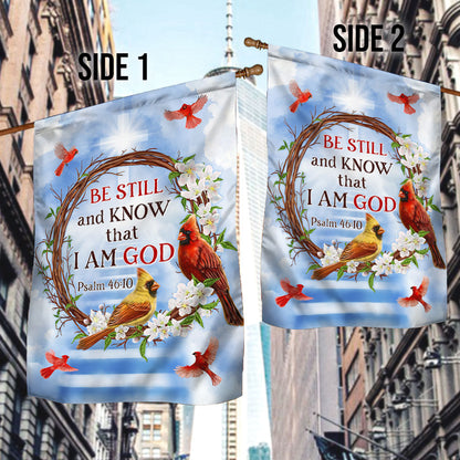 Be Still And Know That I Am God Cardinal Flag TQN308F