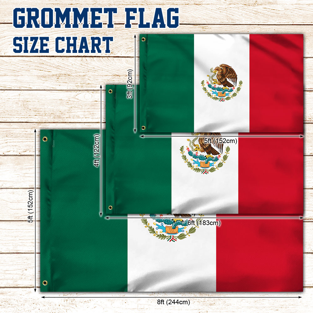 Mexico Mexican Grommet Flag MLN5100GF