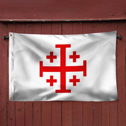 Jerusalem Catholic Cross Flag Crusader Grommet Flag TQN5404NTH