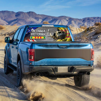 Huey Helicopter Vietnam War Memorial Rear Window Decal DBD2687F