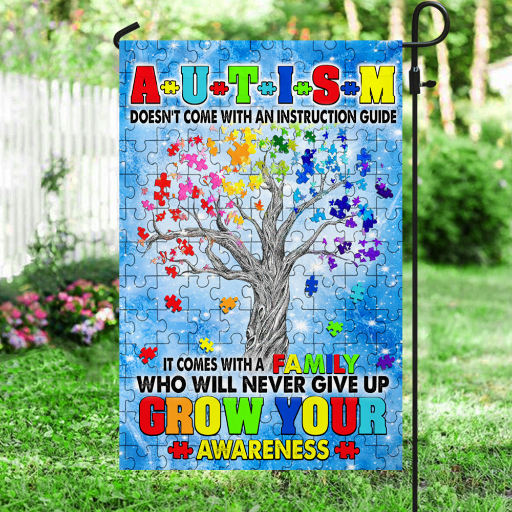 Autism Awareness Flag Autism Tree. Grow Your Awareness TTN553F