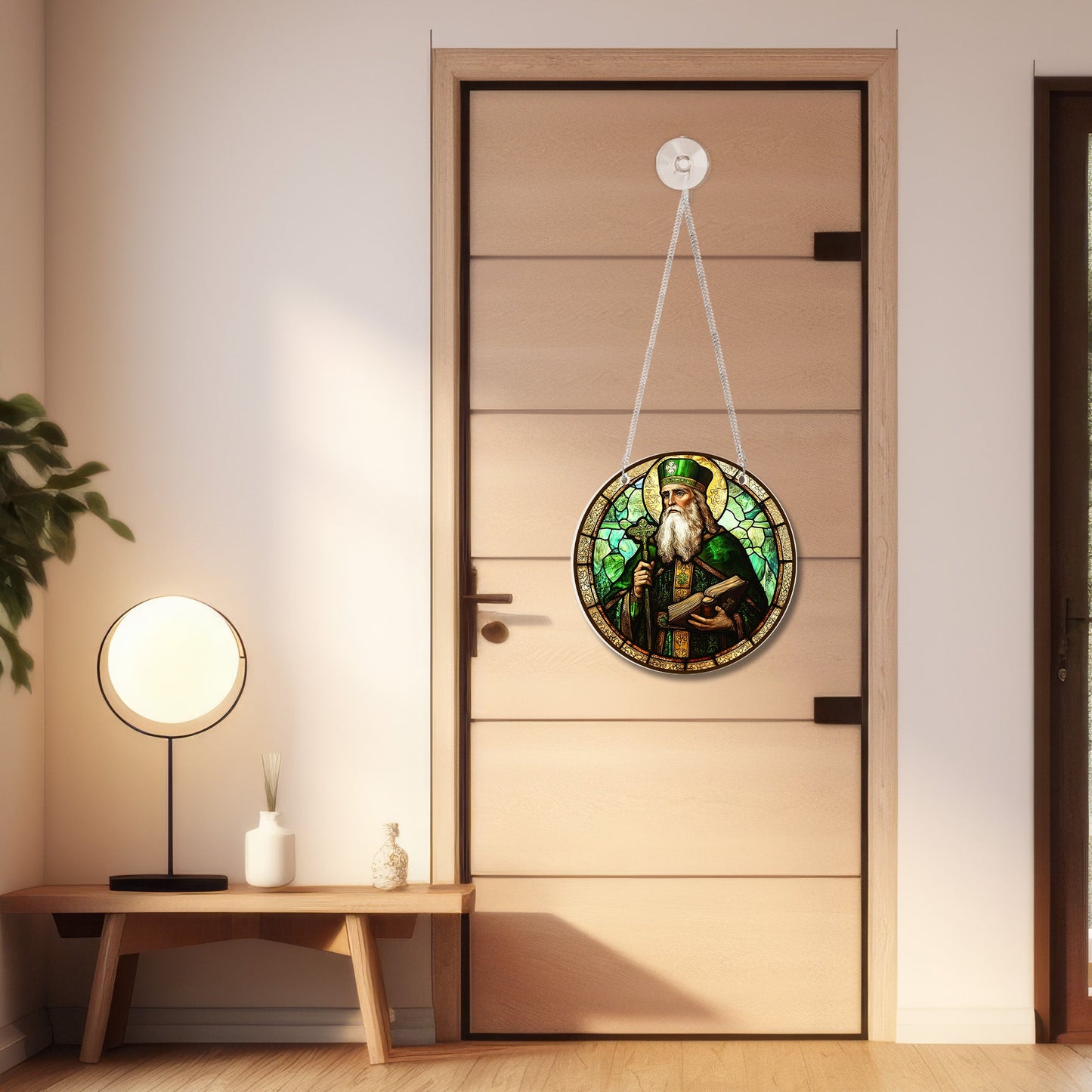 Saint Patrick St. Patrick's Day Suncatcher Acrylic Hanging Sign MLN5009AS