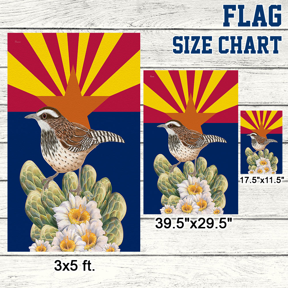 Arizona Flag Cactus Wren and Saguaro Cactus Blossom BNN475F