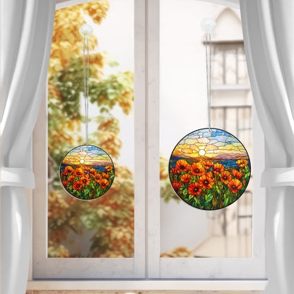 California Poppies Acrylic Suncatcher Hanging Sign Gift For California VTM985AS