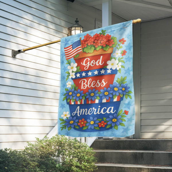 Flagwix American Flag - God Bless America US FLAG LHB140NTH