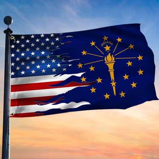 Indiana and American Grommet Flag MLH1913GFv11