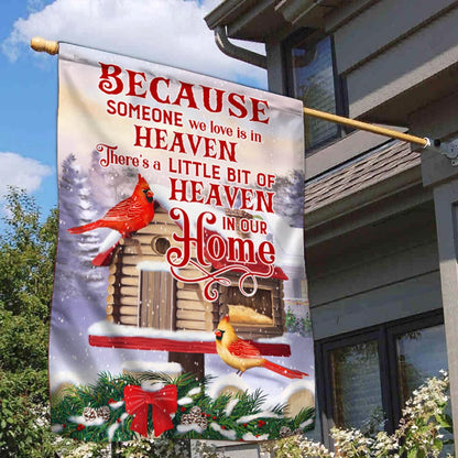 Cardinal Because Someone We Love Is In Heaven Flag MLN1917F