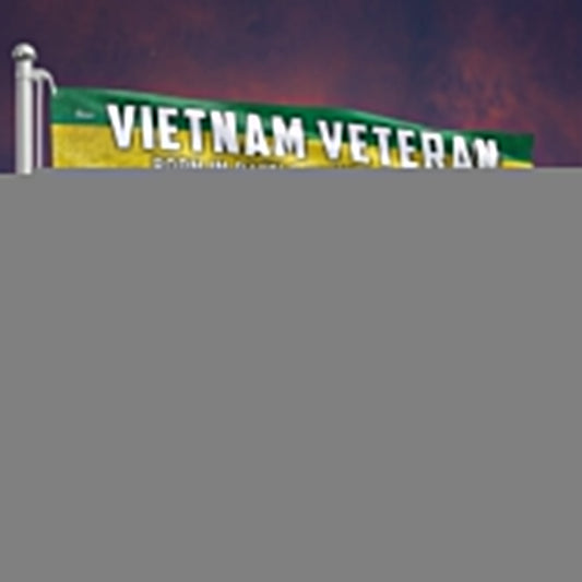 Vietnam Veteran Flag - Born In Battle Proven In Combat Door Gunner Grommet Flag