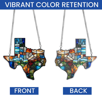 Texas Suncatcher – Lone Star State Window Hanging Decor for Home Pride