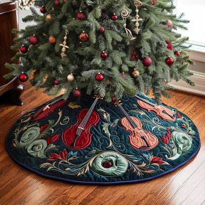 Vibrant Virtuoso Quilted Christmas Tree Skirt NCU0PT2840