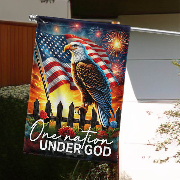 Flagwix American Flag - Patriot Eagle One Nation Under God Flag MLN5867TTH