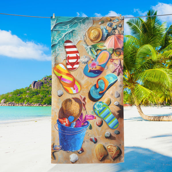 Flip Flops Beach Towel Beach Lovers Gifts MLN6078HVN