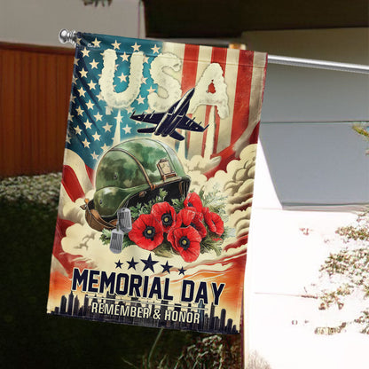Memorial Day Remember And Honor USA Veterans Flag PHB08DTD
