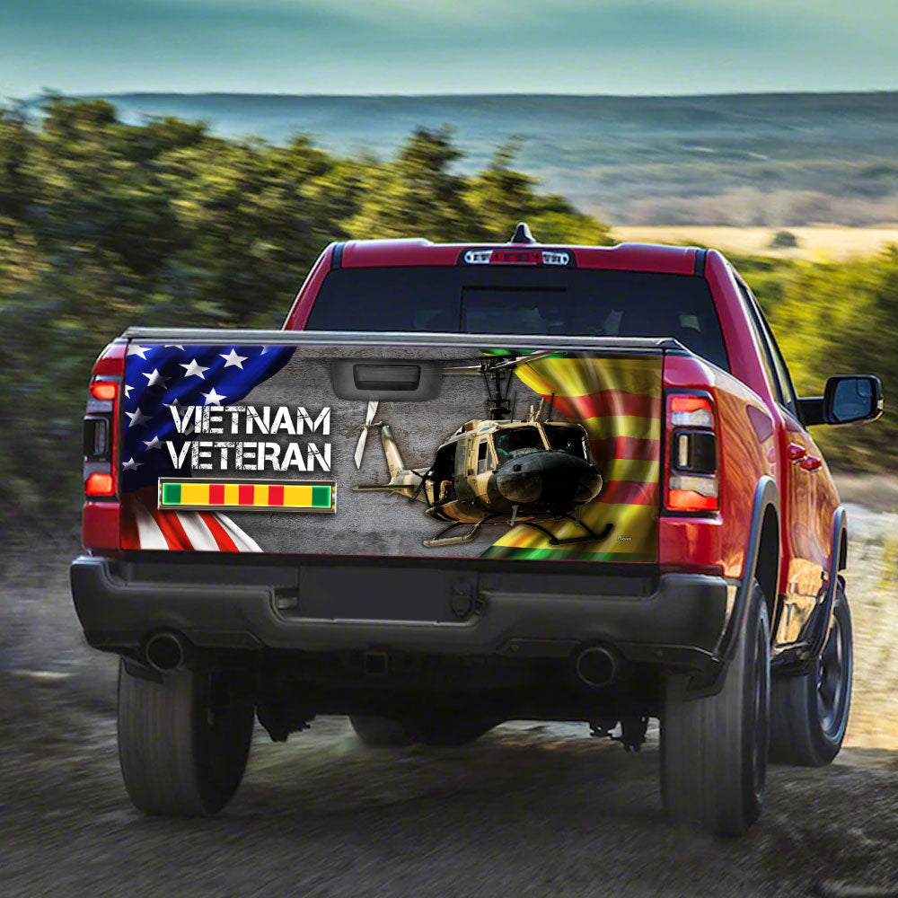 Huey Helicopter Vietnam War Memorial Truck Tailgate Decal Sticker Wrap DBD2687F