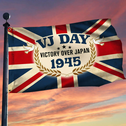 VJ Day Victory Over Japan UK Grommet Flag TQN5146TNB