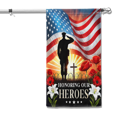 Memorial Day Honoring Our Heroes Veteran American Flag MLN5331TTH