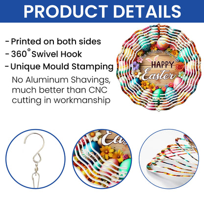 Personalized Happy Easter Wind Spinner VTM1064PMN