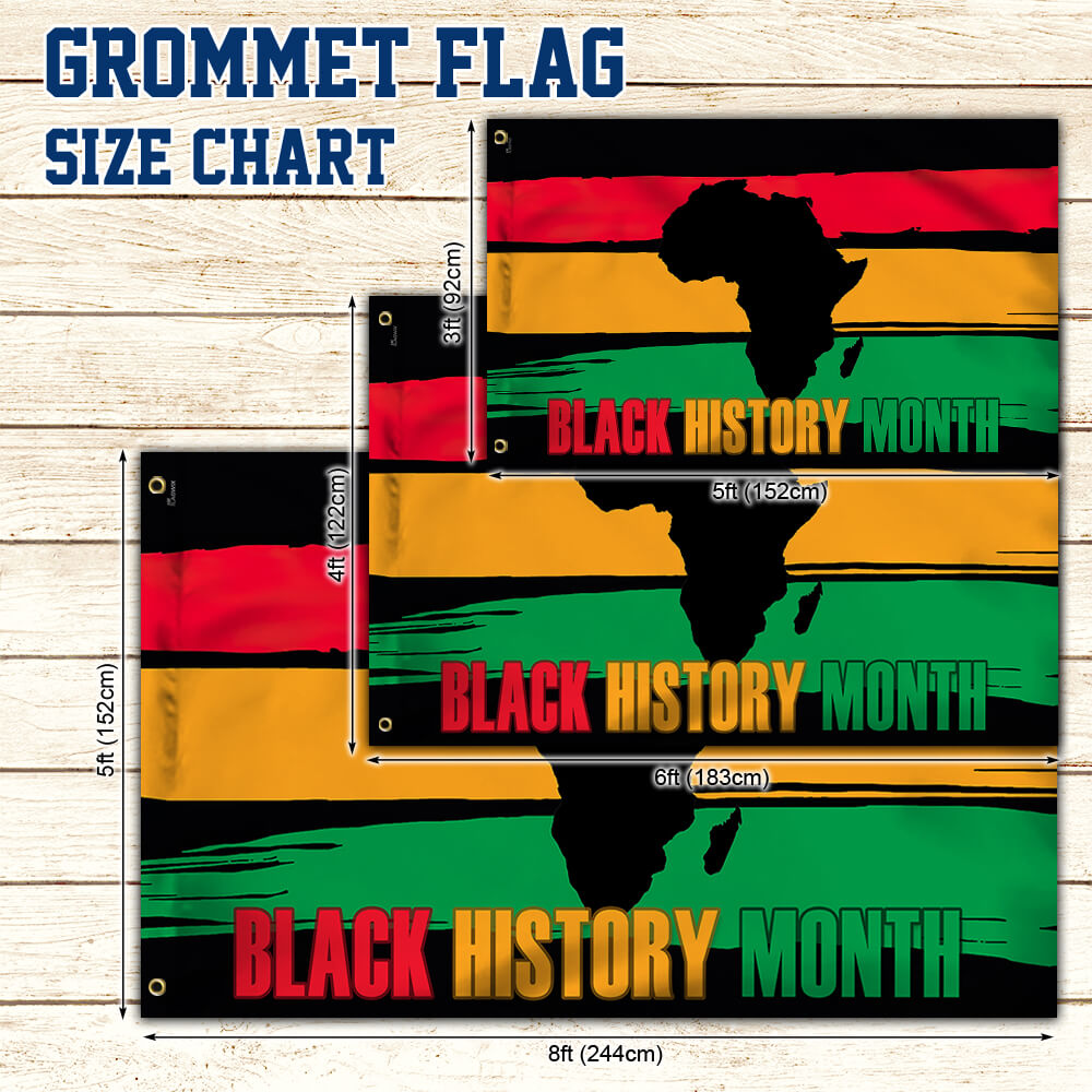 Black History Month Grommet Flag TTV517GF