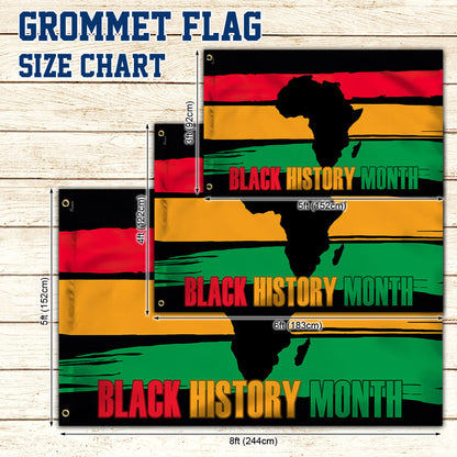 Black History Month Grommet Flag TTV517GF