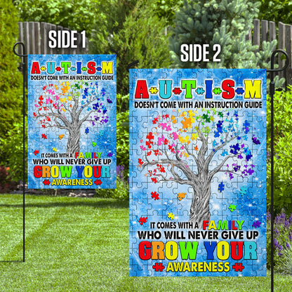 Autism Awareness Flag Autism Tree. Grow Your Awareness TTN553F