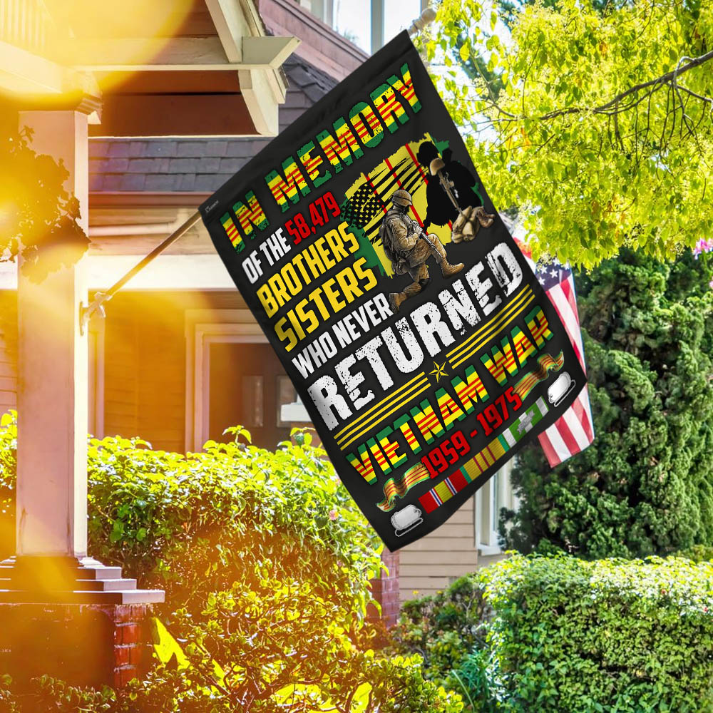 Brothers And Sisters Who Never Returned Vietnam War Flag MLH1758F