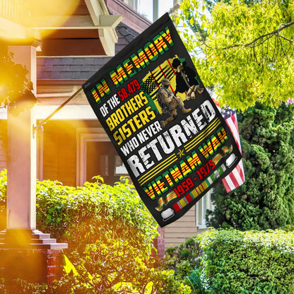 Brothers And Sisters Who Never Returned Vietnam War Flag MLH1758F