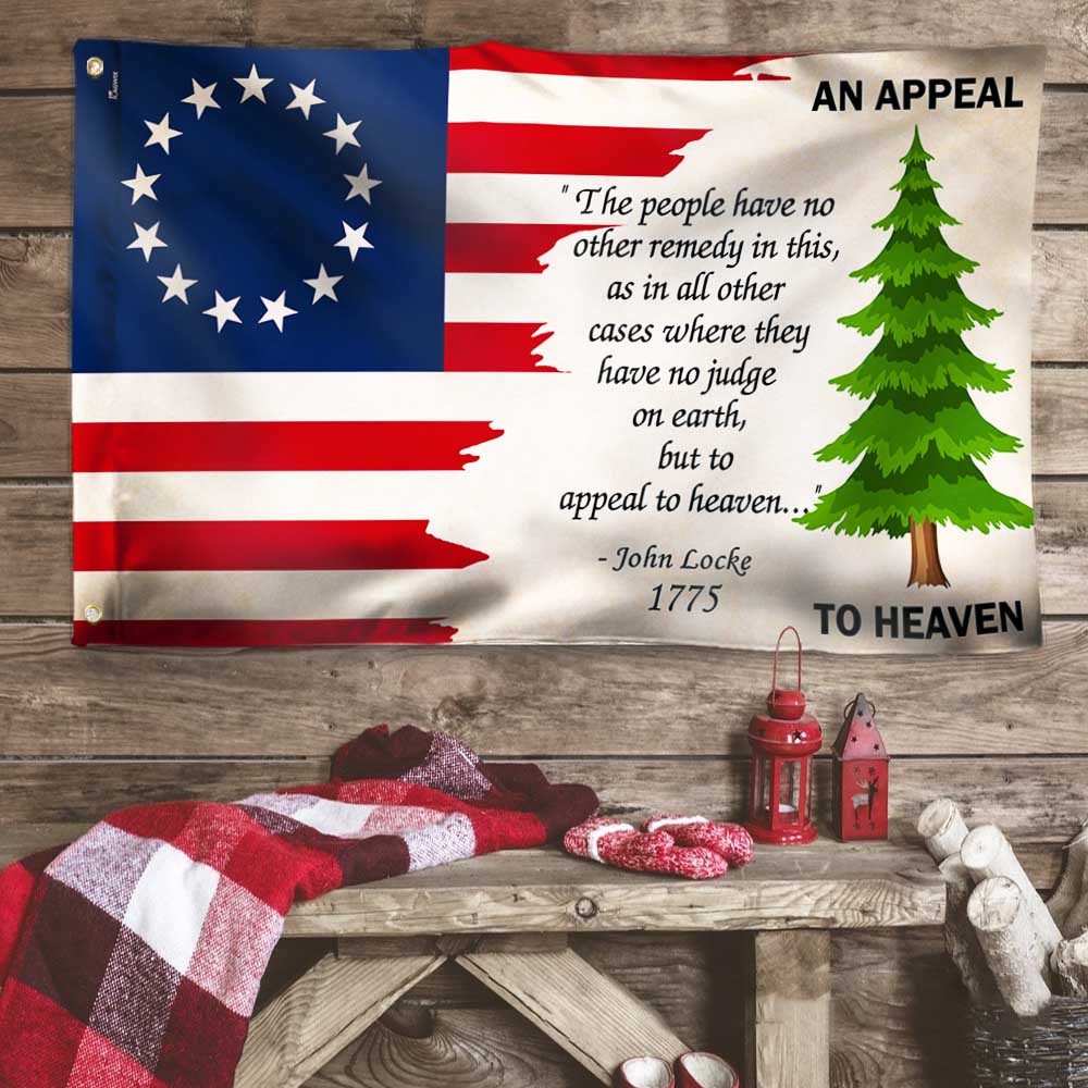 An Appeal To Heaven Flag Pine Tree Christmas Grommet Flag MLN2143GF