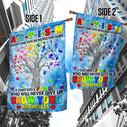 Autism Awareness Flag Autism Tree. Grow Your Awareness TTN553F