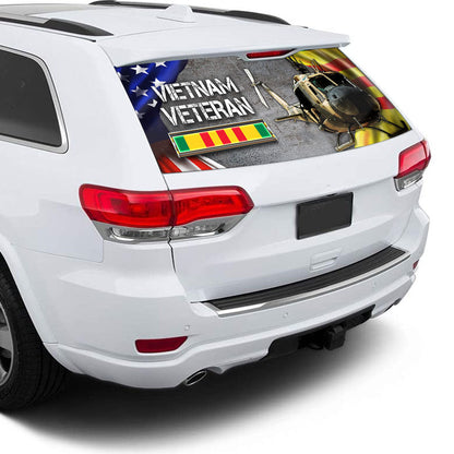 Huey Helicopter Vietnam War Memorial Rear Window Decal DBD2687F