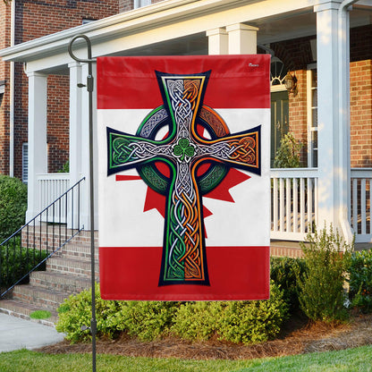 Irish Celtic Knot Cross St. Patrick’s Day Canada Irish Canadian Flag TPT2609F