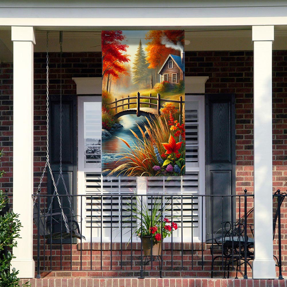 Beautiful Fall Nature Scenery Flag TQN3794F