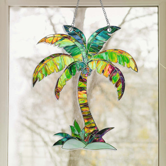 Palm Tree South Carolina Suncatcher Hanging Sign MLN4372AS