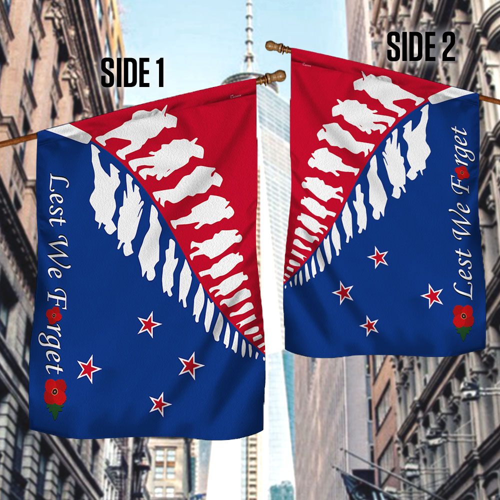 Anzac Day Flag New Zealand Lest We Forget Flag LHA1712F
