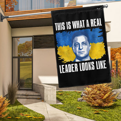 Support Ukraine Flag This Is What A Real Leader Looks Like Flag MLN5333TDH