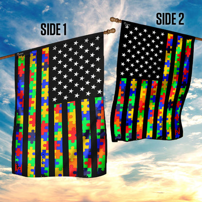 Autism Awareness Flag