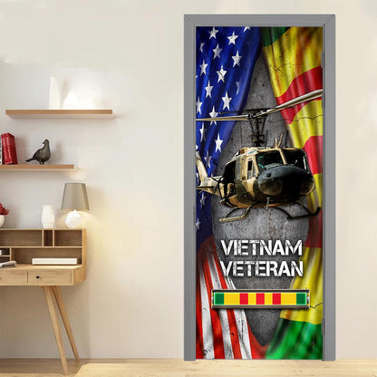 Huey Helicopter Vietnam War Memorial Door Cover DBD2687F