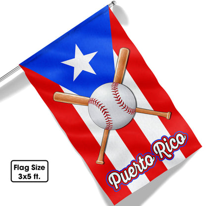 Baseball Puerto Rico Flag TQN1035F
