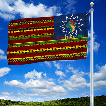 Black History Month Grommet Flag Juneteenth 1865 BNN140GF