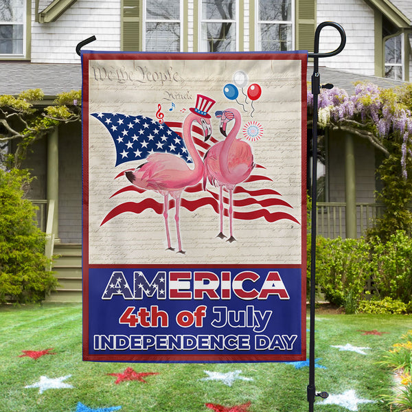 Flagwix American Flag - Flamingo America 4th Of july Independence Day Flag MLN1435F