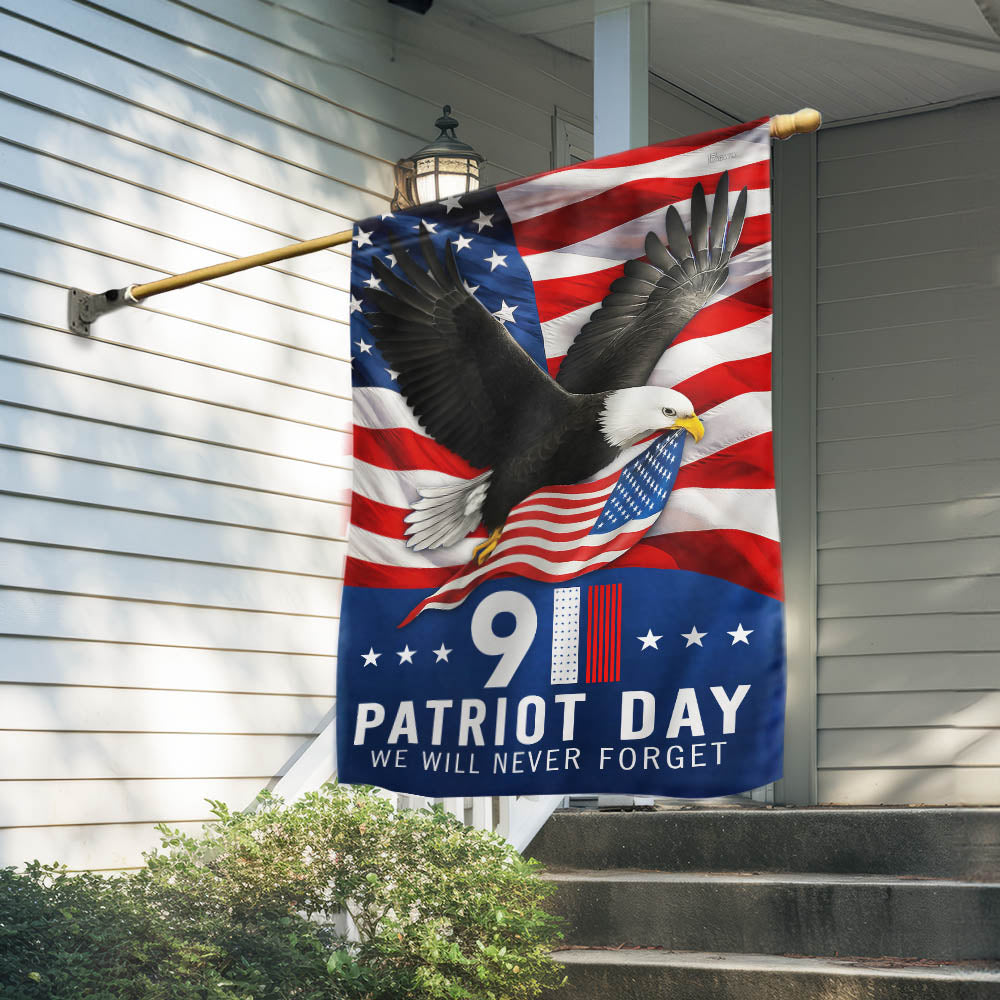 Patriot Day 911 We Will Never Forget Memorial Day Eagle Flag MLN6314TTH