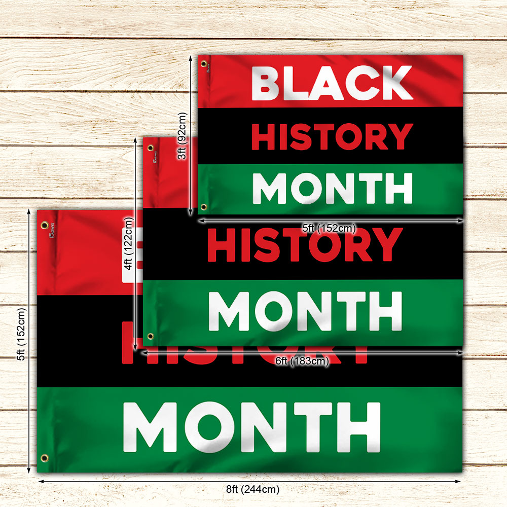 Black History Month Grommet Flag TQN2396GF