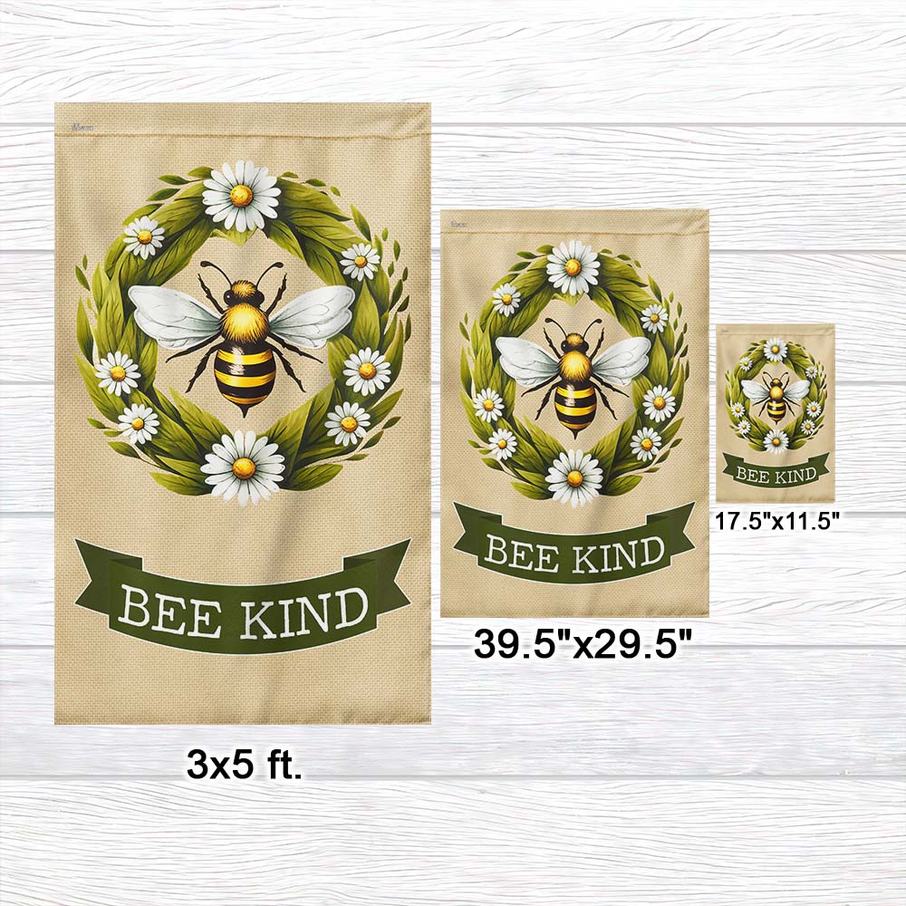 Bee Kind Bee Happy Flag TQN3180F