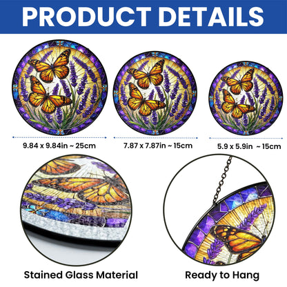 Butterfly Stained Glass Butterflies Decor QTR1083PMN