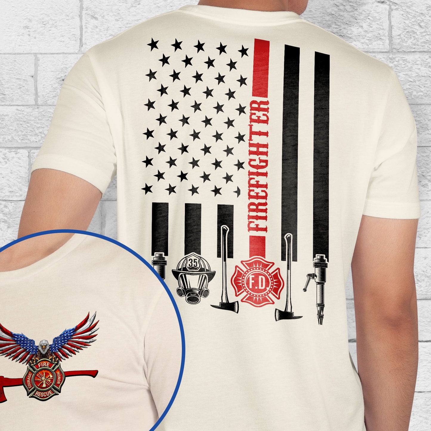 The Thin Red Line American Eagle Firefighter T-Shirt TPT2695TDH