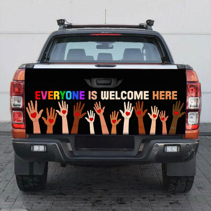 Teacher Idaho Everyone Is Welcome Here Truck Tailgate Decal Sticker Wrap TQN5118TNB
