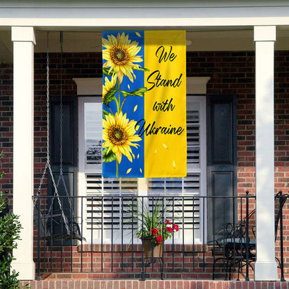 Support Ukraine Sunflower Flag We Stand With Ukraine Flag VTM1127LTH