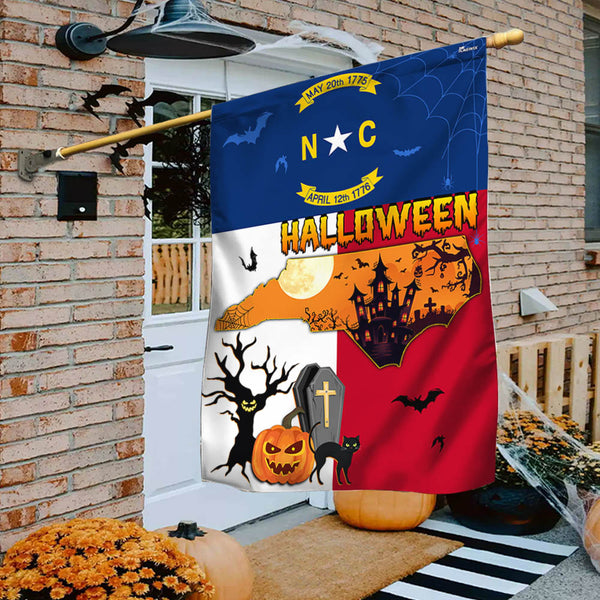 North Carolina State Halloween Flag Halloween In North Carolina Flag MLN1911F