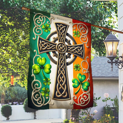 Irish Celtic Knot Cross St. Patrick’s Day Flag MLN5110TNB