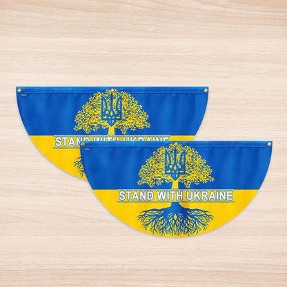 Stand With Ukraine Non-Pleated Fan flag TQN4933TNB