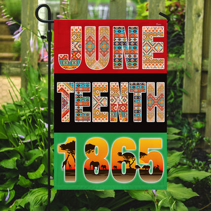 Black History Month Flag Juneteenth 1865 BNN145F